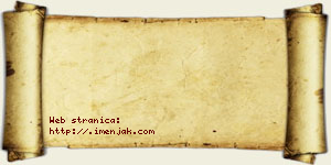 Žaklina Bzenić vizit kartica